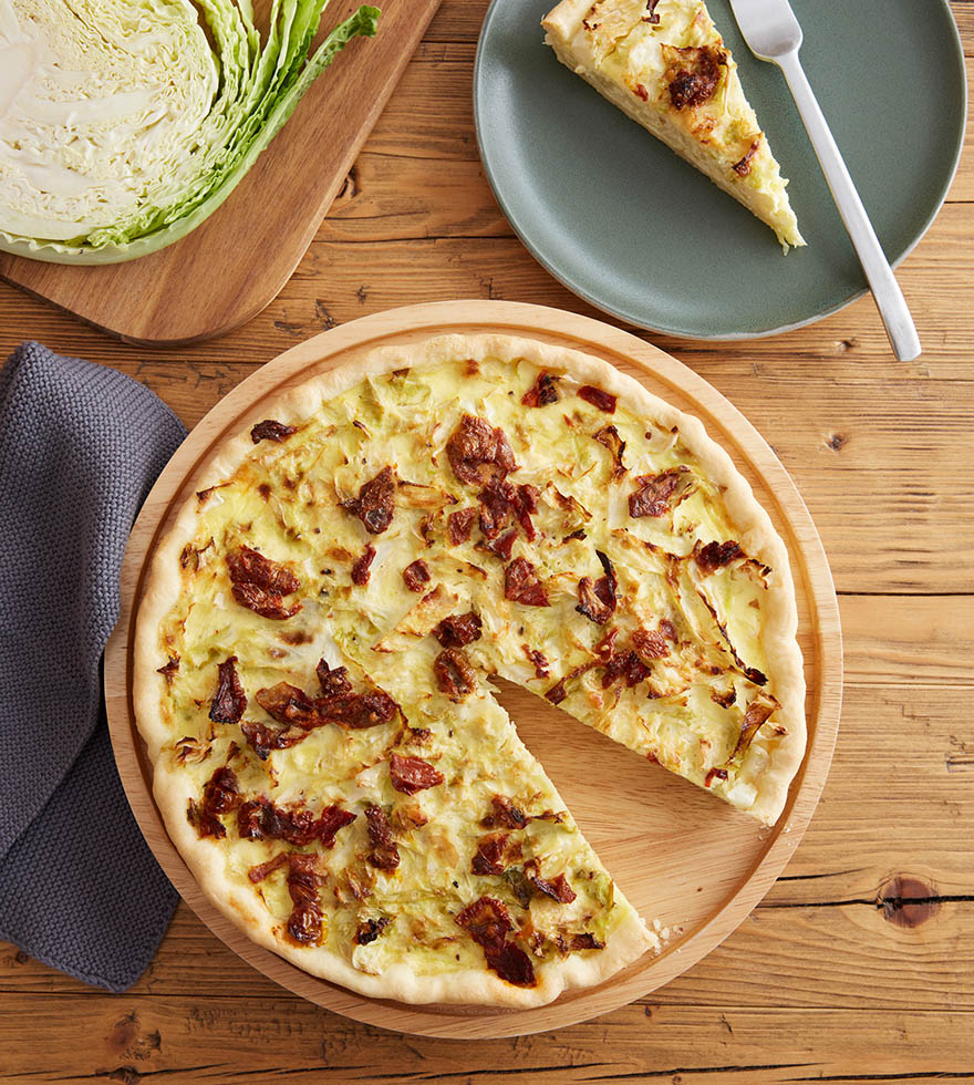Wirsing-Quiche - einfaches Rezept