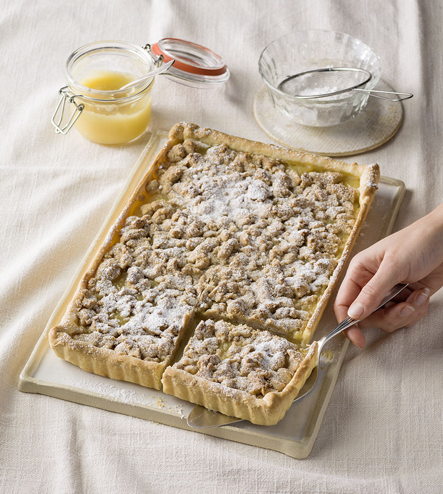 Apfelmus-Kuchen mit Streuseln - Rezept