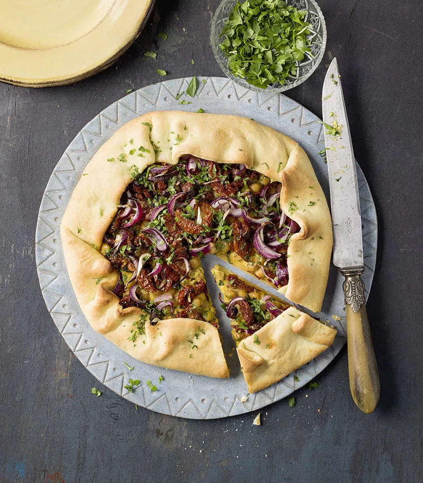 Vegane Galette mit Kichererbsen - Rezept