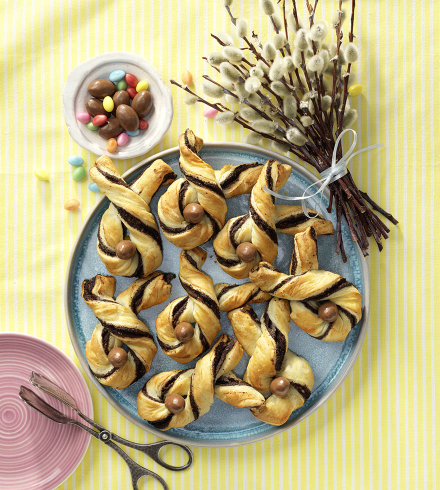 Blätterteig-Osterhasen - Osterrezept Tante Fanny