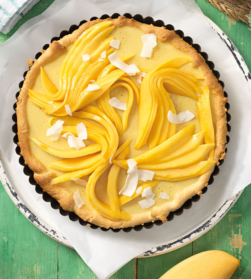 Thailändische Kokos-Mango Tarte - Rezept