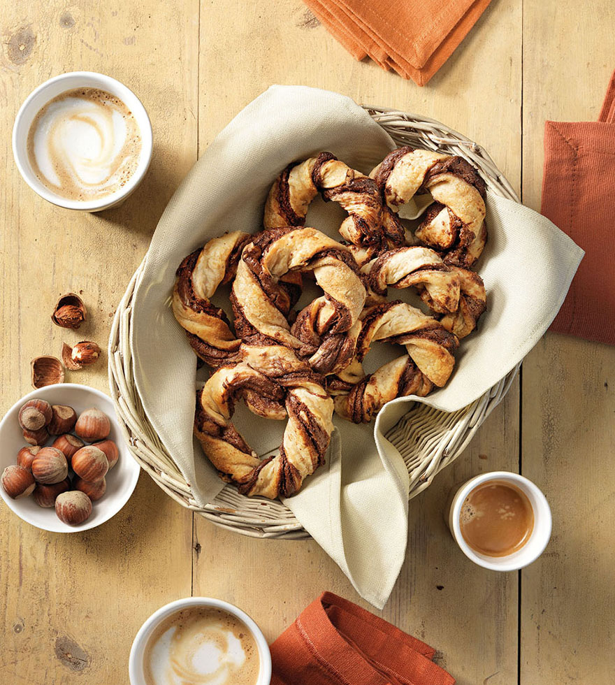 Nuss-Nougat-Kringel - Blätterteig Rezept
