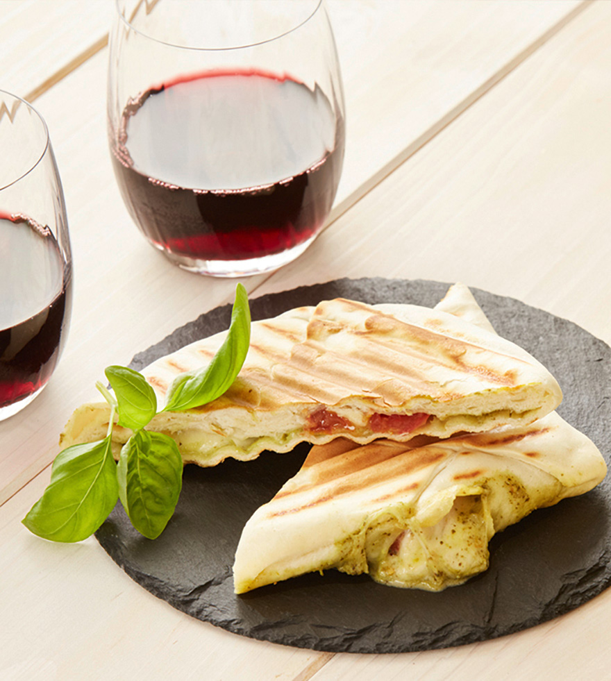 Flammkuchen Toasty: Caprese