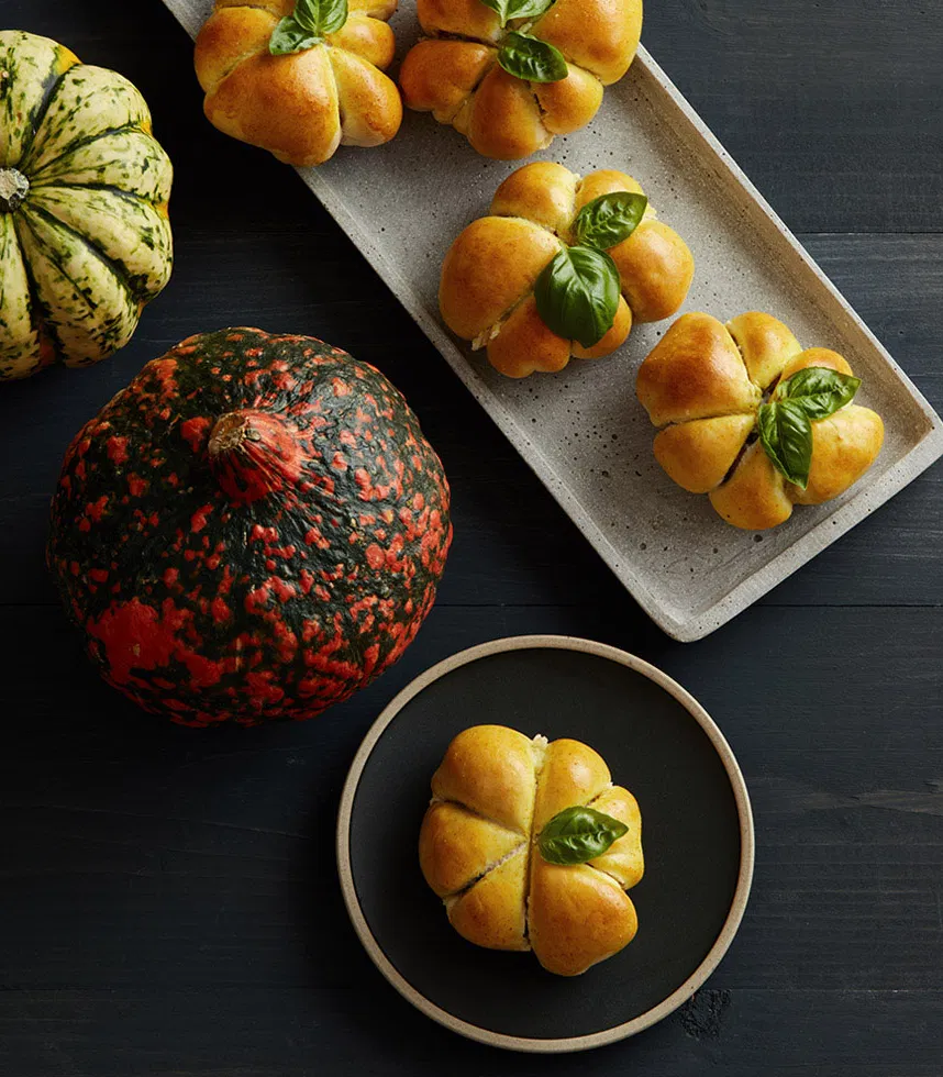 Mini-Pizza-Kürbisse -Halloween Rezept