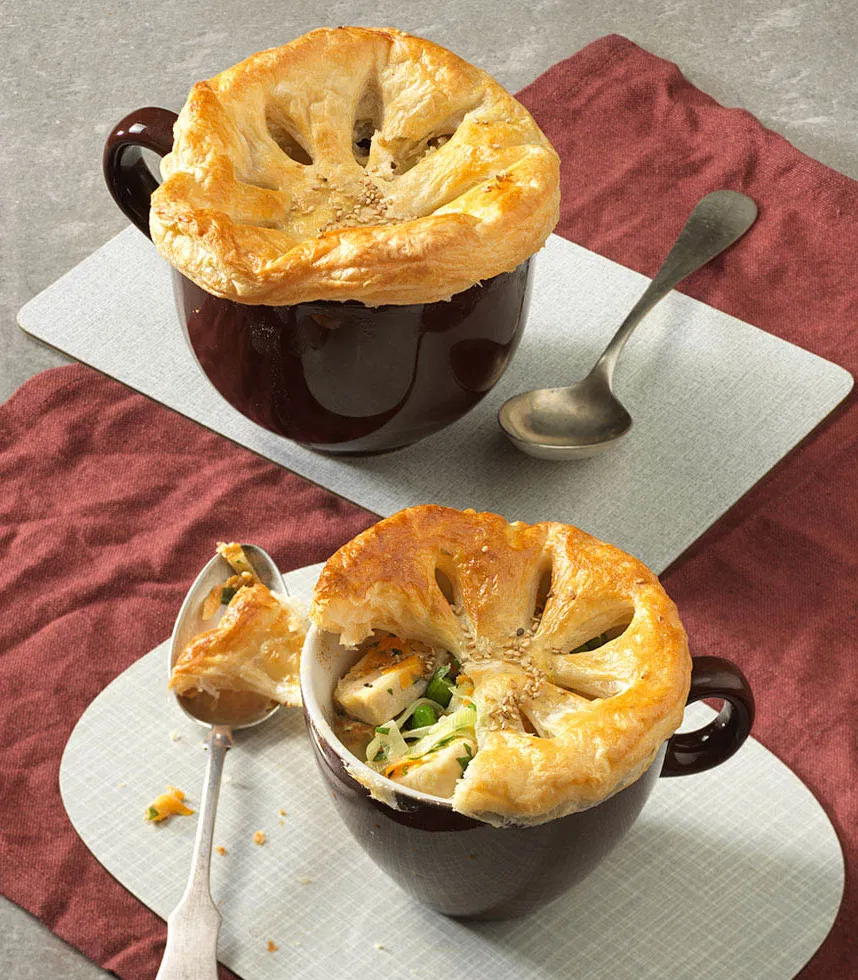 Mini Chicken Pot Pies Rezept
