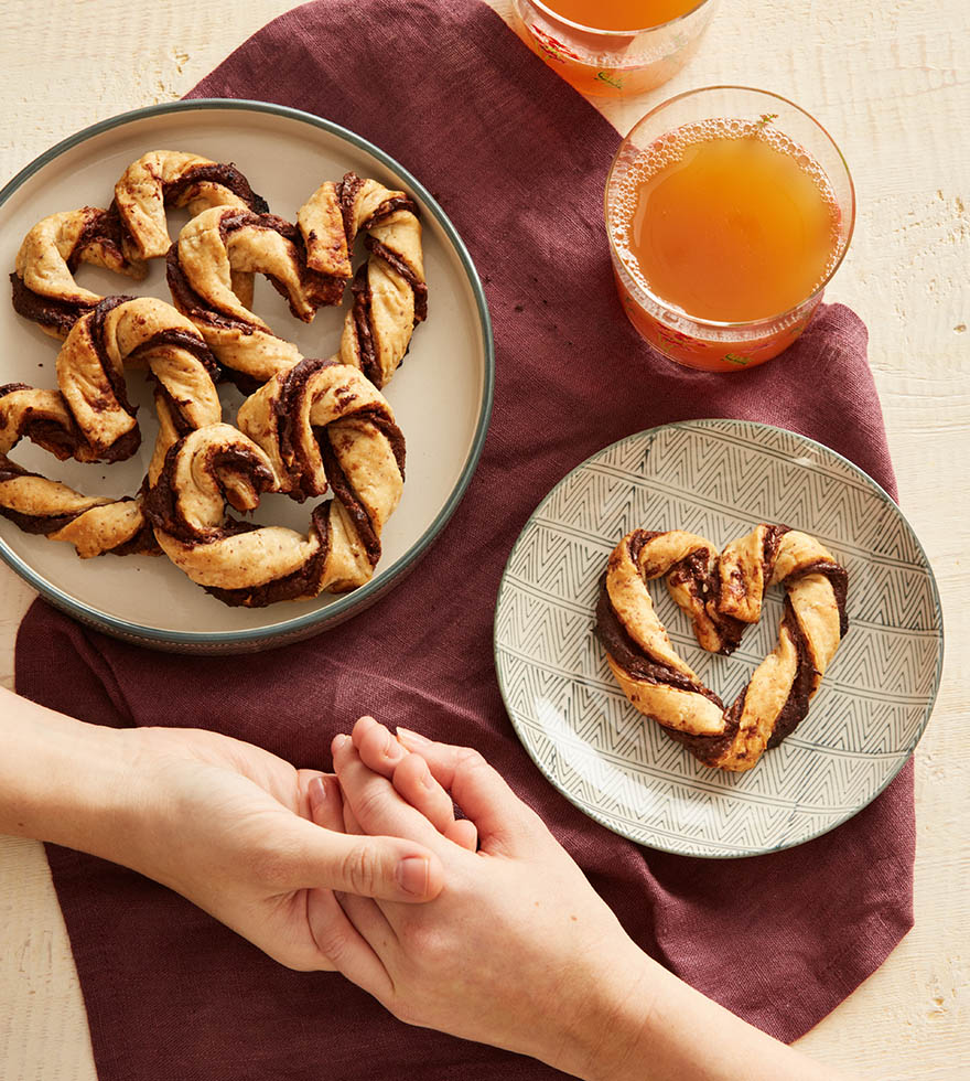 Valentinstags-Herzen -einfaches Rezept