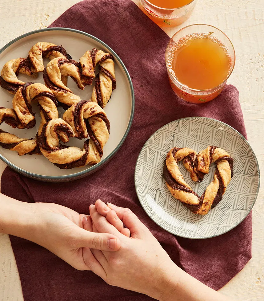Valentinstags-Herzen -einfaches Rezept