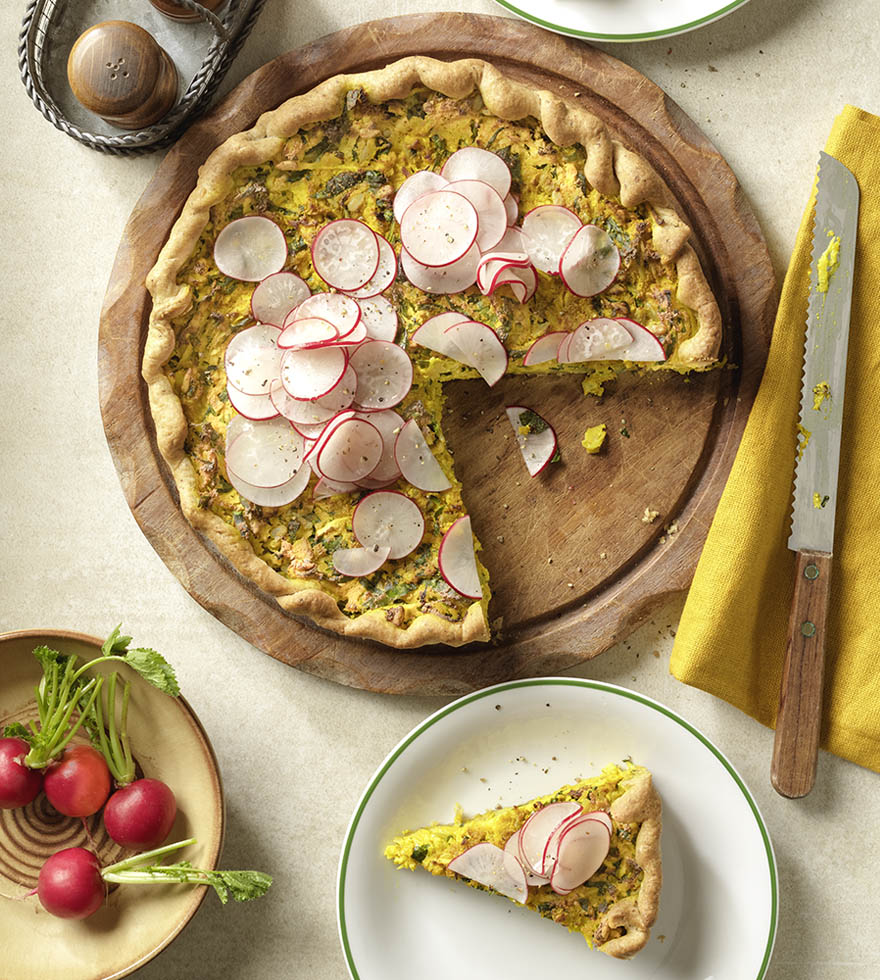 vegane Bärlauch-Quiche