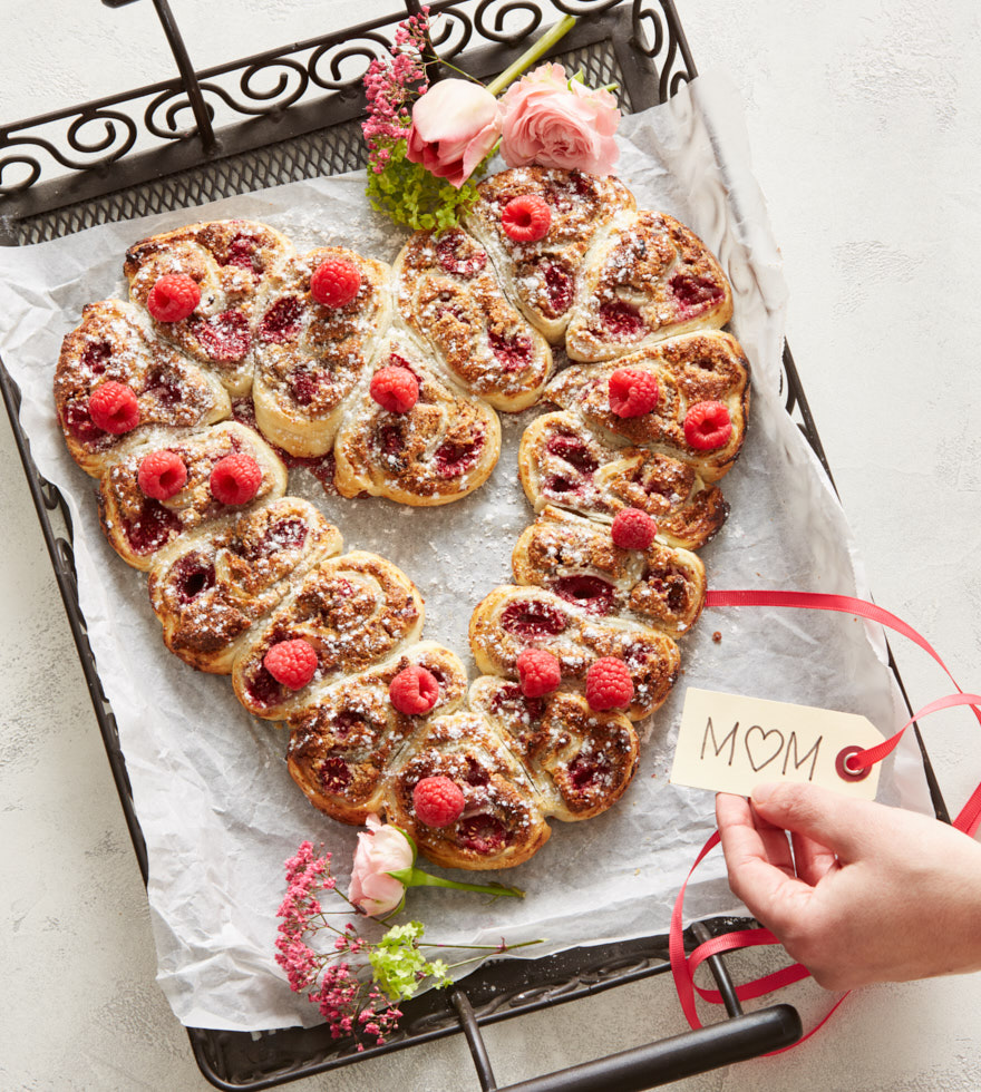 Muttertags-Herz backen - einfaches Rezept