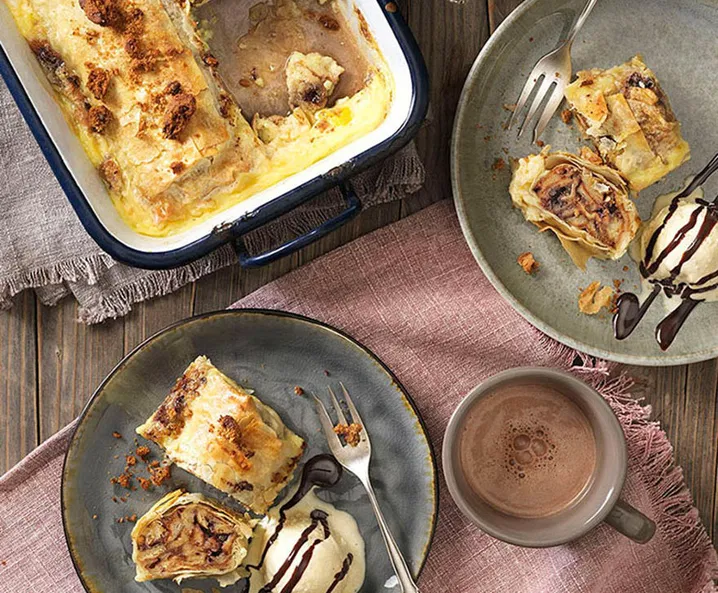 Schoko-Croissant-Strudel