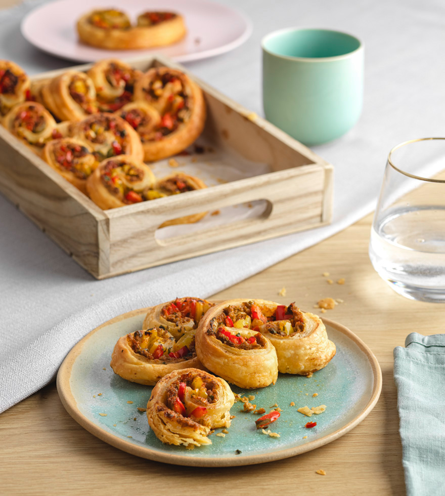 Vegane Blätterteigöhrchen