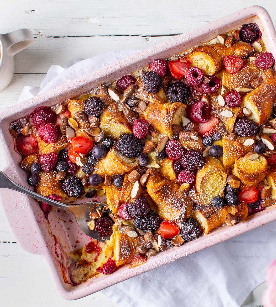 Beeren-Croissant-Auflauf Rezept