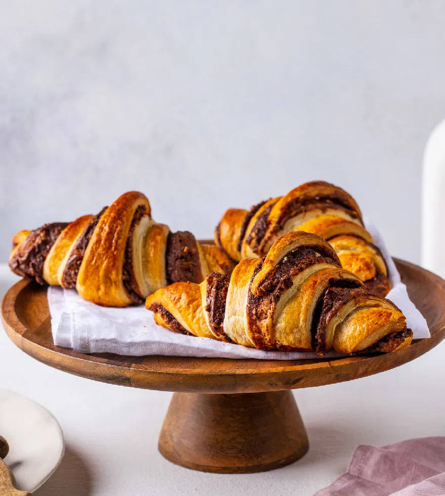 Nuss-Nougat-Croissants
