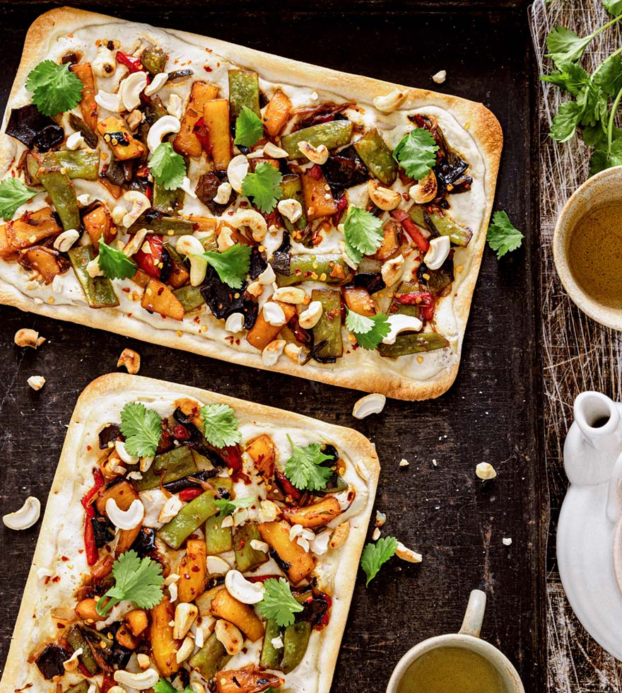 Asia-Style-Flammkuchen