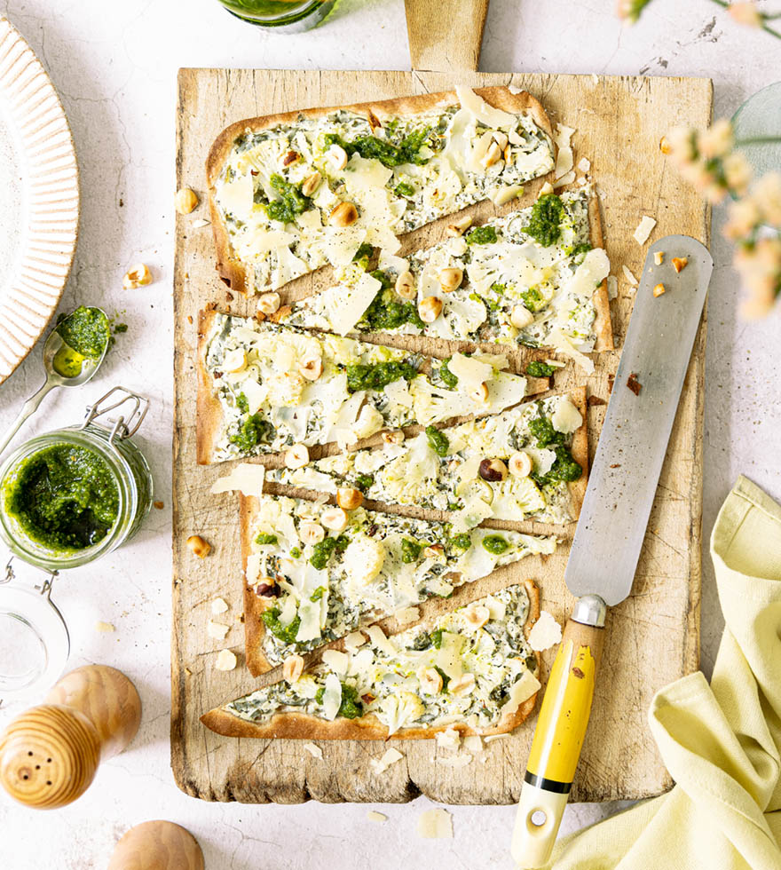Bärlauch-Flammkuchen Rezept