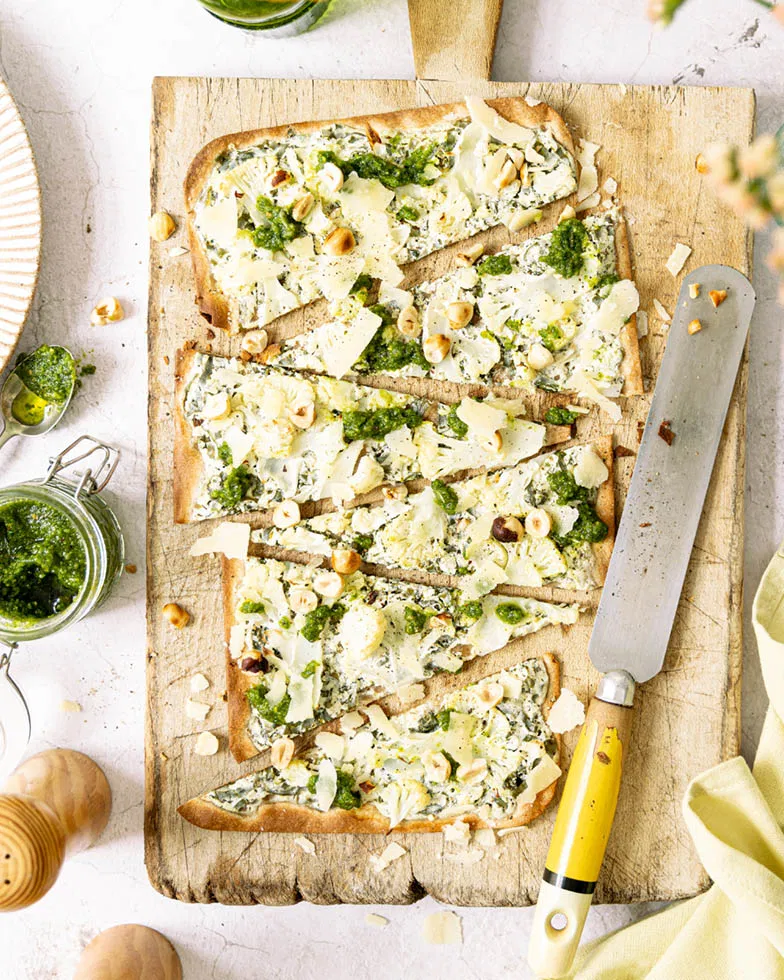 Bärlauch-Flammkuchen Rezept