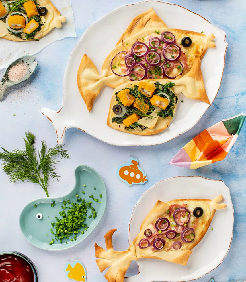 Flammkuchen-Fische