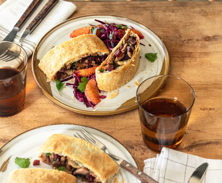 Veganer Bratenstrudel