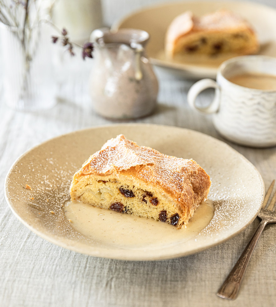 veganer Topfenstrudel