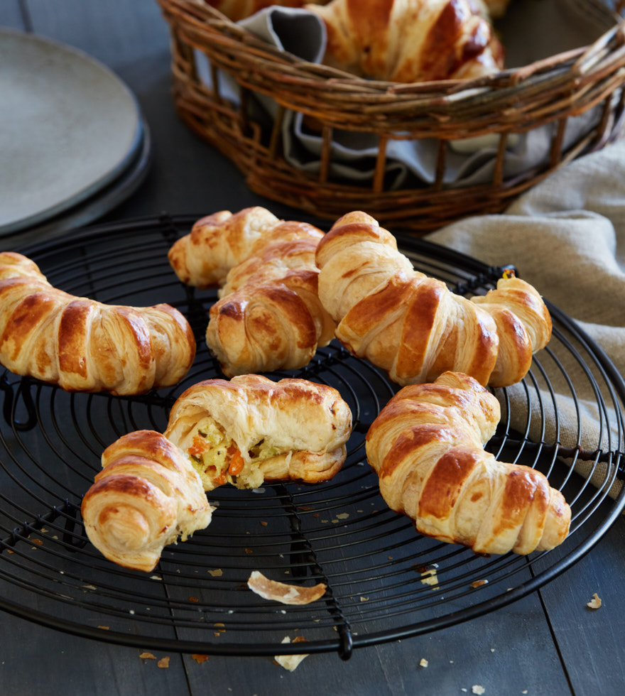 Kipferl mit Wintergemüse-Füllung