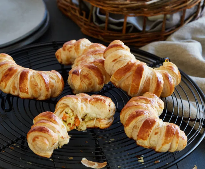 Kipferl mit Wintergemüse-Füllung