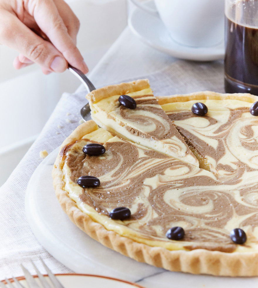 Cappuccino-Topfen-Tarte