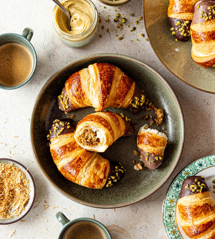 Croissants Dubai-Schokolade