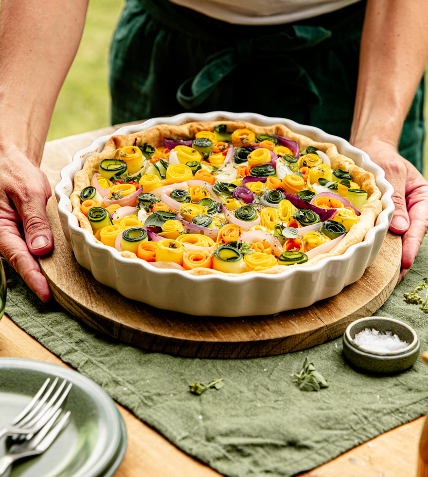 Gemüseröllchen Quiche