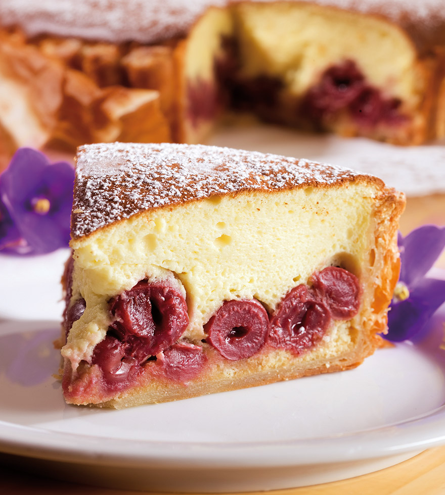 Cseresznyés – túrós torta