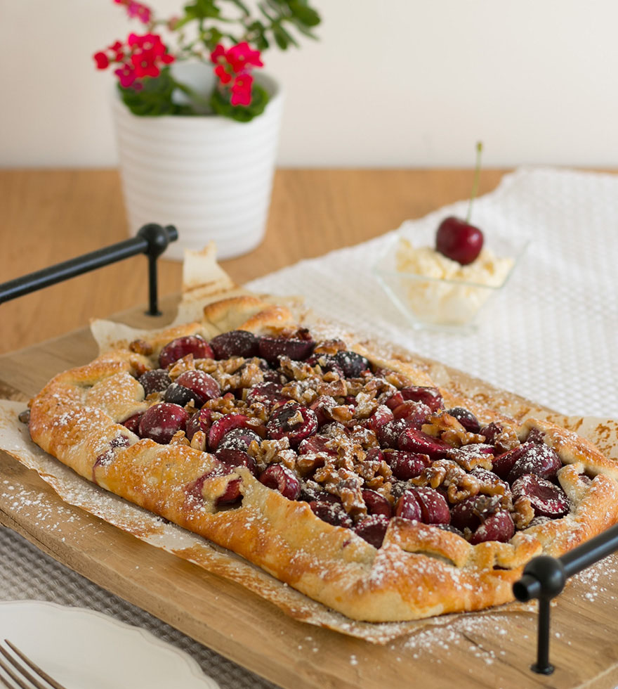 Cseresznyés körtés pite