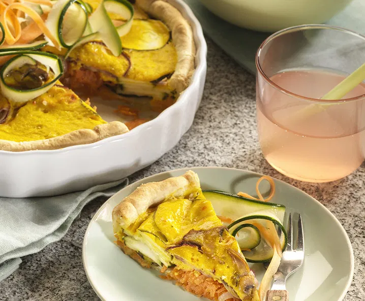 vegán zöldséges quiche