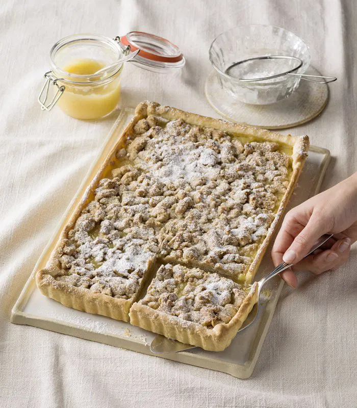 morzsás almás pite