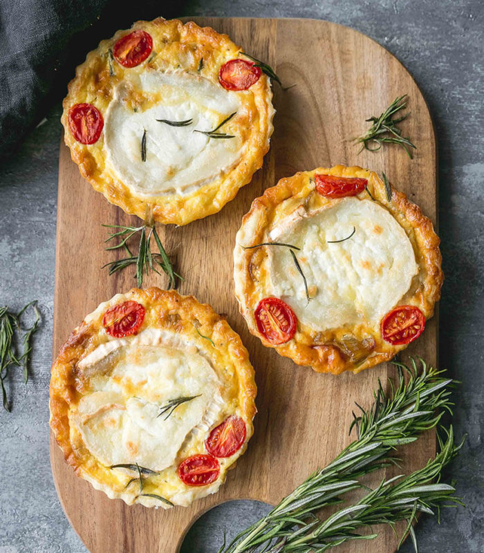 kecskesajtos mini quiche