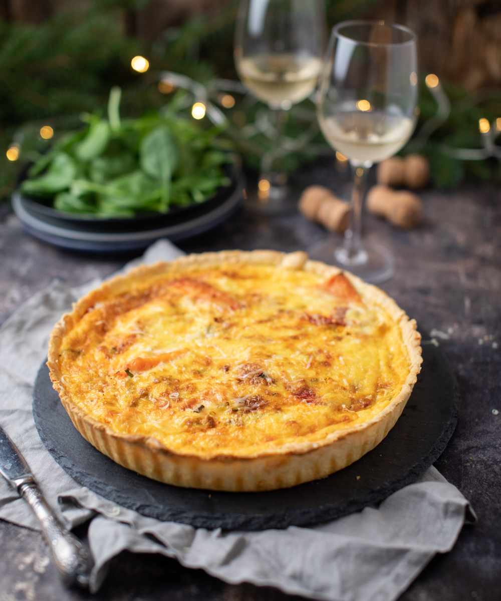 chorizós sütőtökös quiche