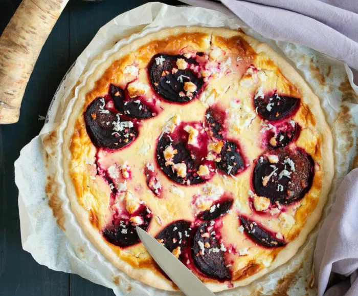 céklás quiche