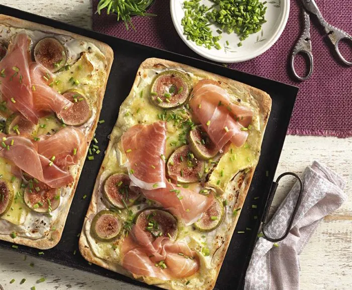 fügés-prosciutto sonkás pizza