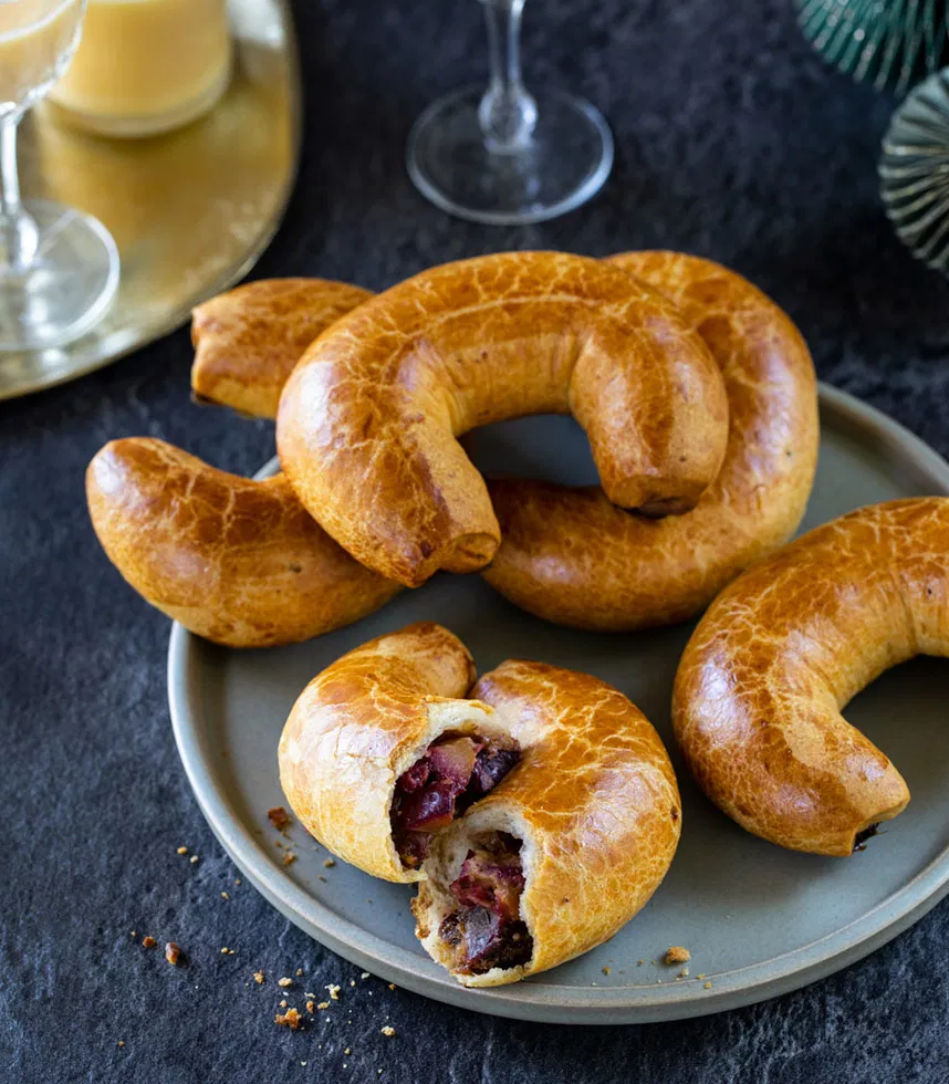 Szilvás-mandulás pozsonyi kifli