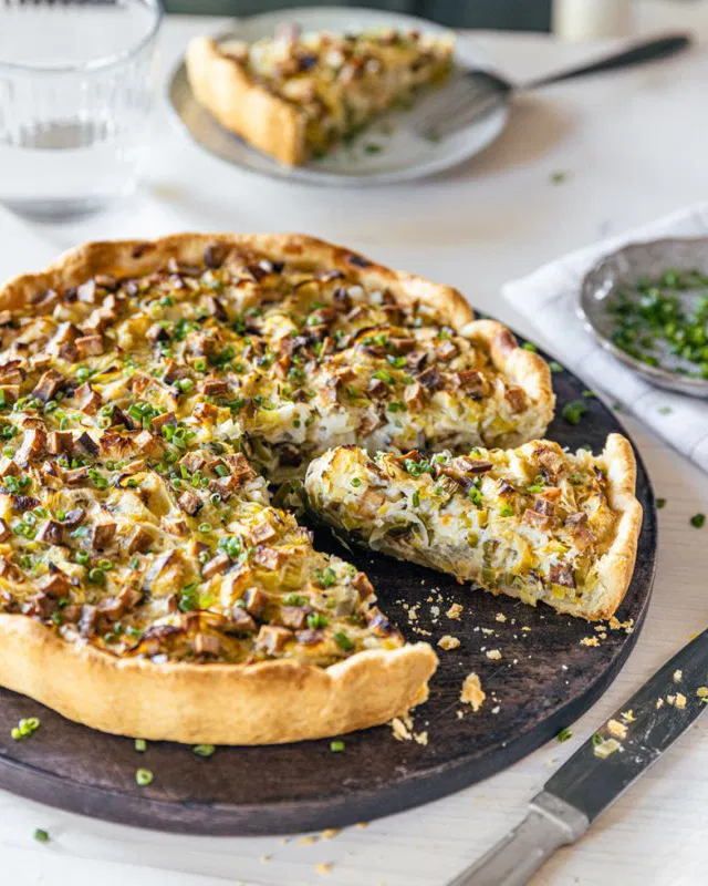vegán quiche lorraine