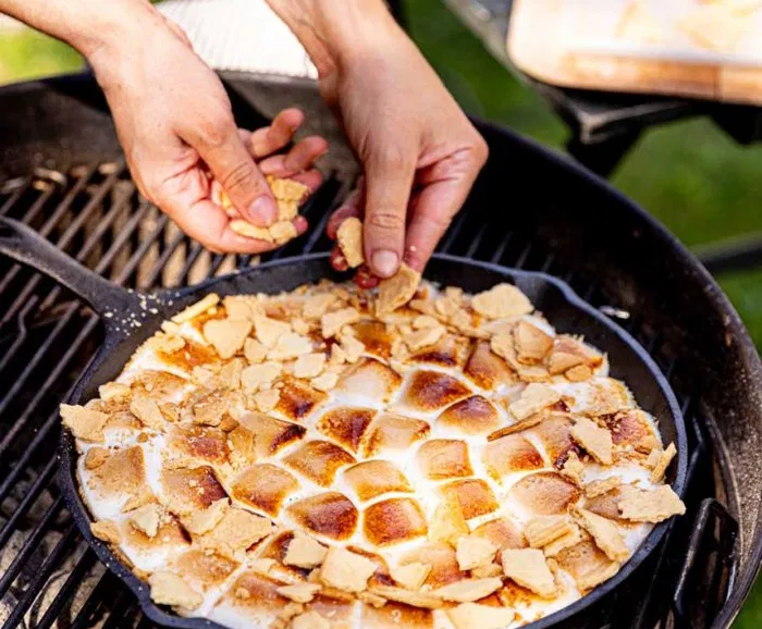 Óriás S'Mores a grillről