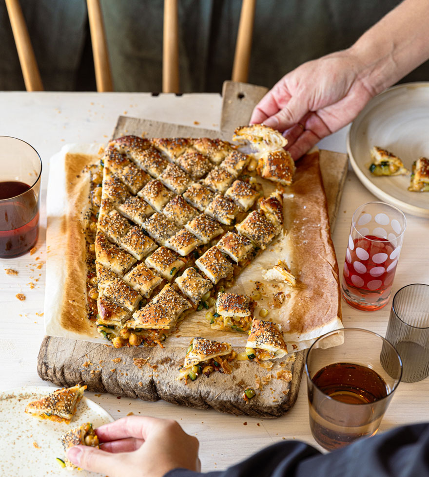 vegán zöldséges burekas