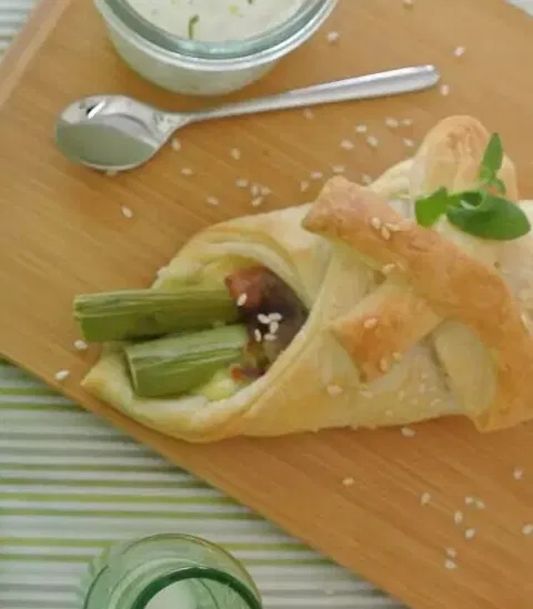 asperge bladerdeegpakketjes