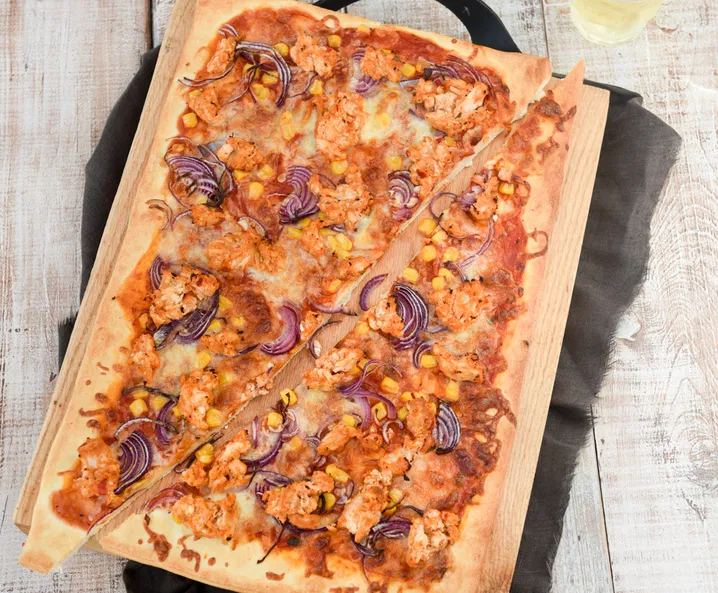 Pizza chicken bbq
