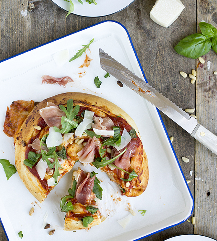 Spiraal-pizza