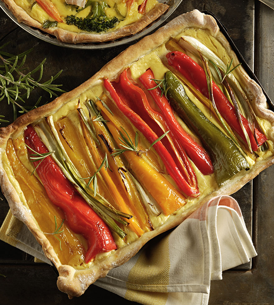 Flammkuchen met puntpaprika Tante Fanny