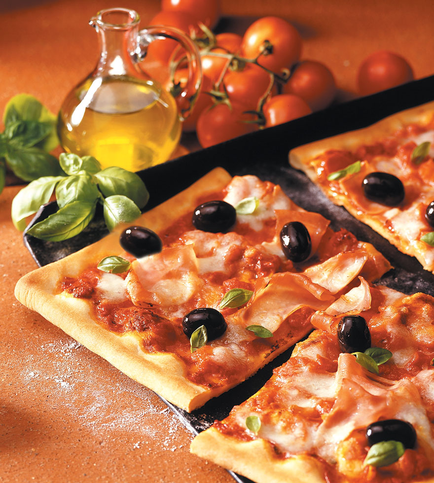Kleurrijke familie pizza Tante Fanny