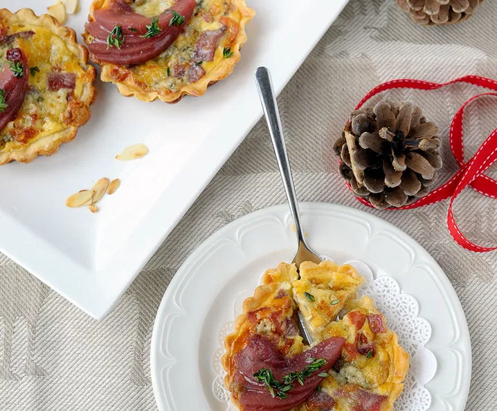 Quiche met stoofperen en spek Tante Fanny
