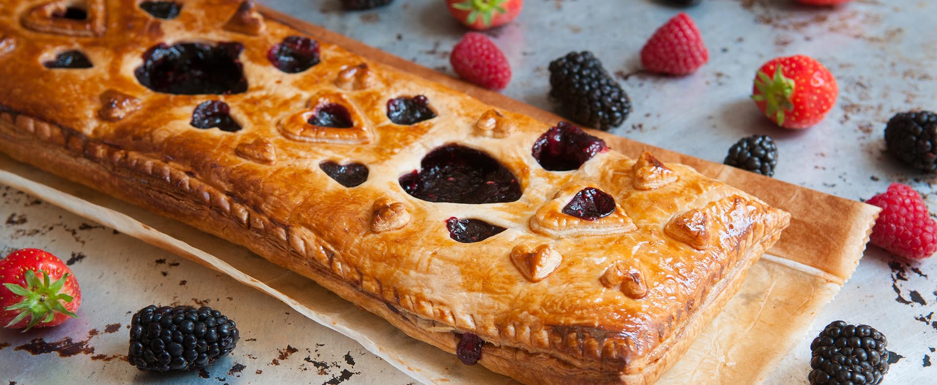 strudel met zomerfruit Tante Fanny