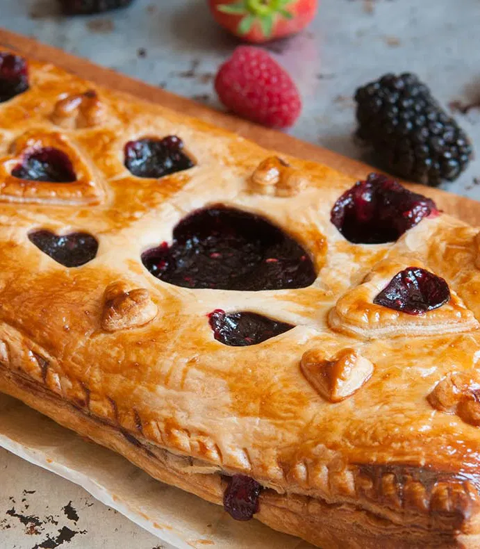 strudel met zomerfruit Tante Fanny