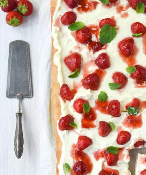 aarbeien mascapone pizza