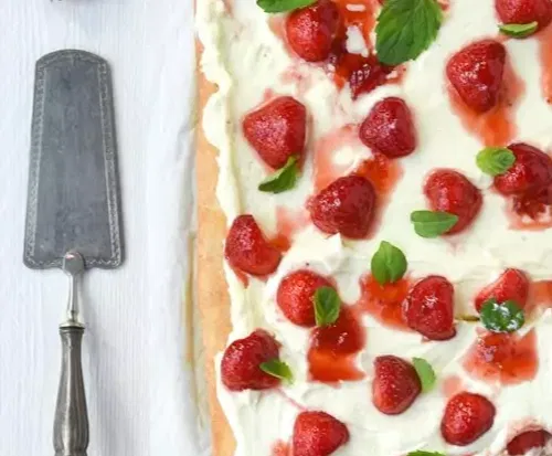 aarbeien mascapone pizza